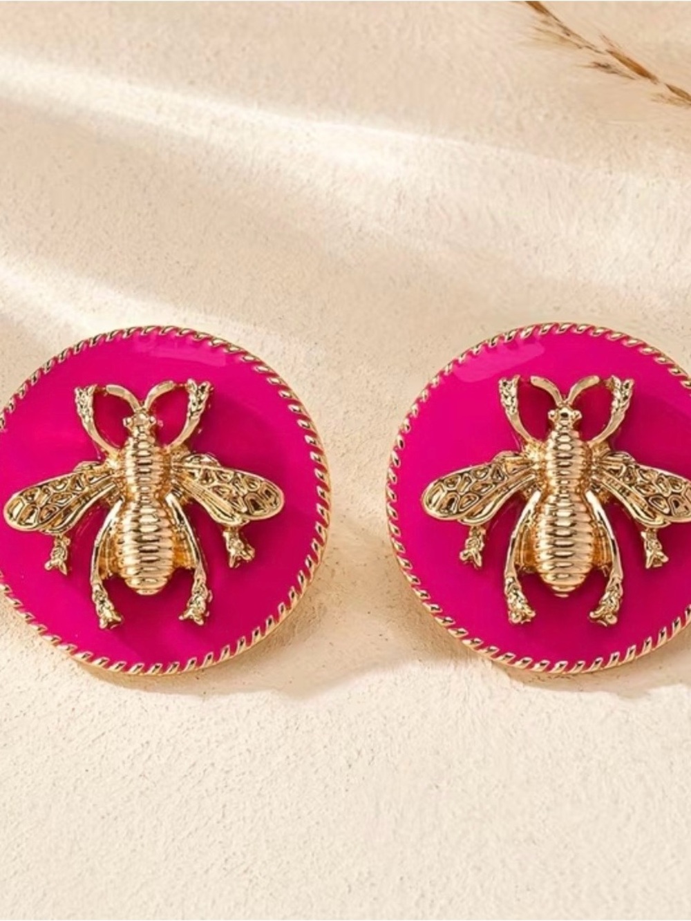 Minimalist & Stylist Hot Pink Studs